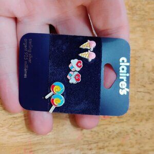 Claire's Sterling Silver stud earrings